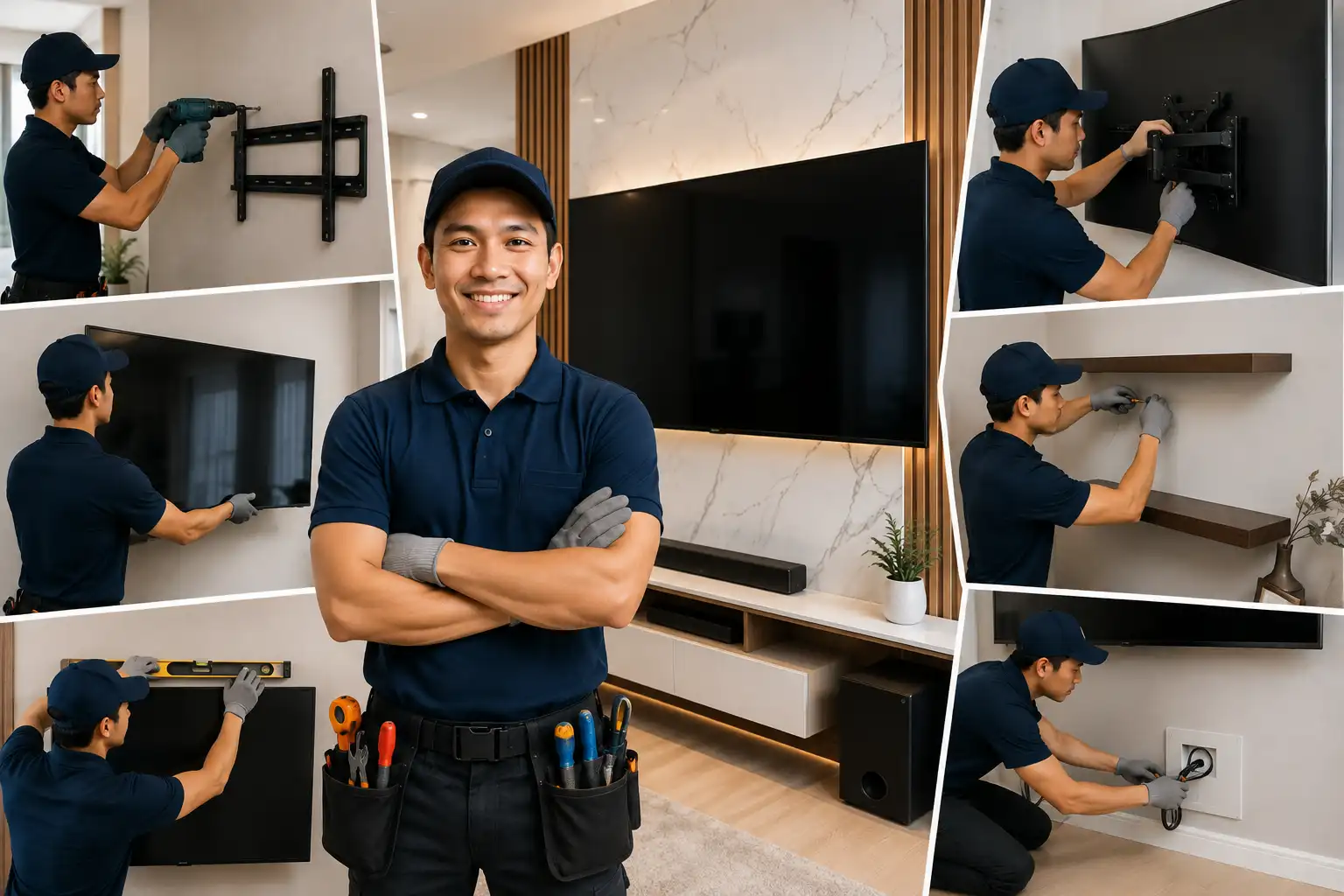 Professional TV Mounting and Soundbar Installation Singapore