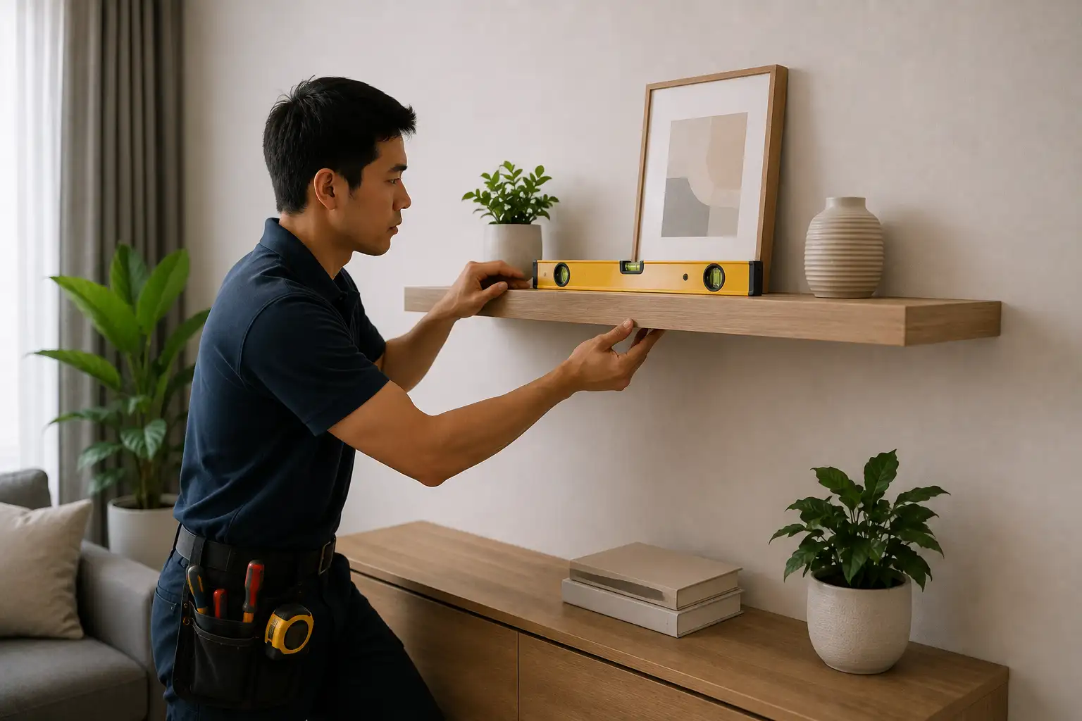 Floating Shelf Installation Singapore