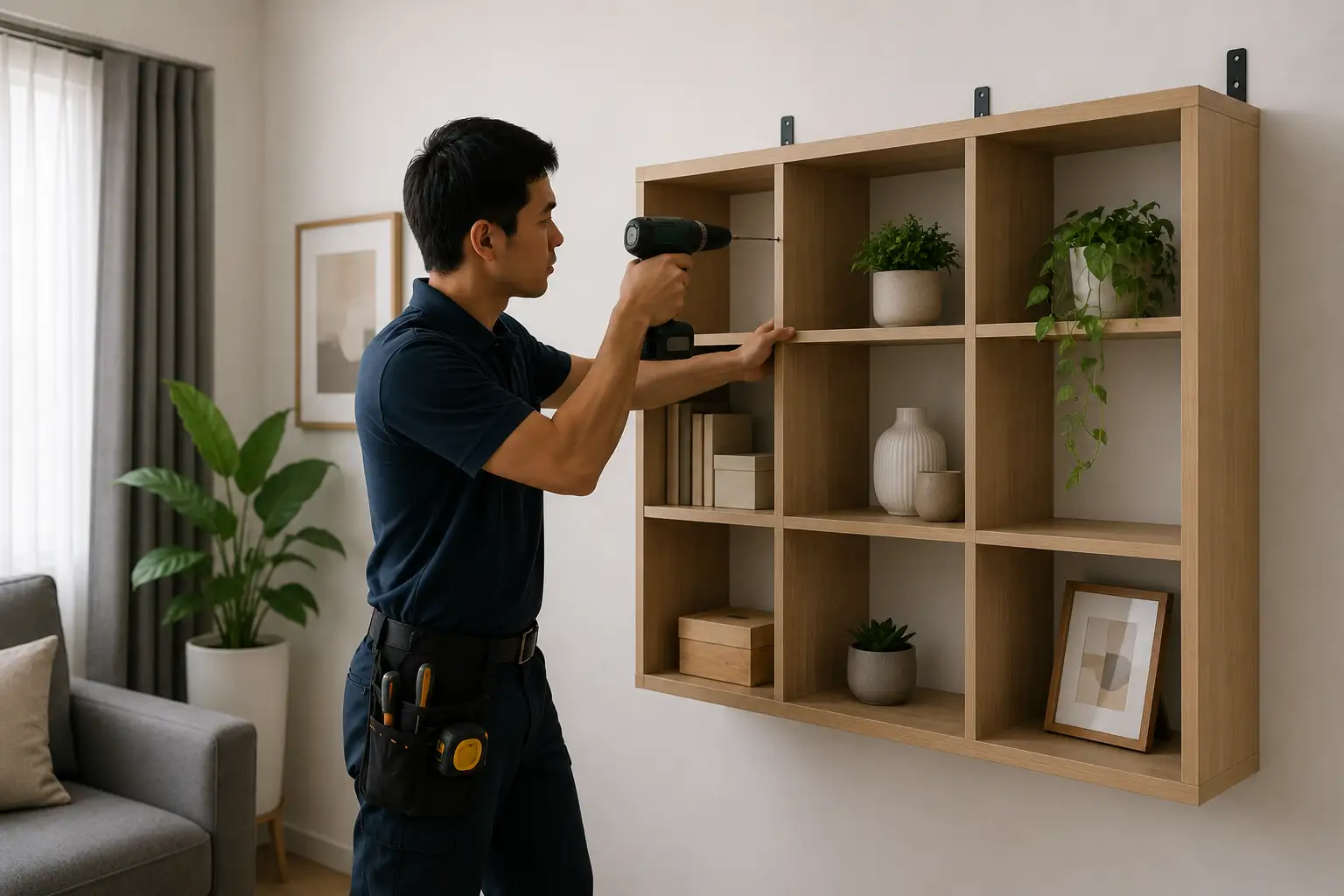 Wall Shelving and Anti-Tip Anchoring Singapore